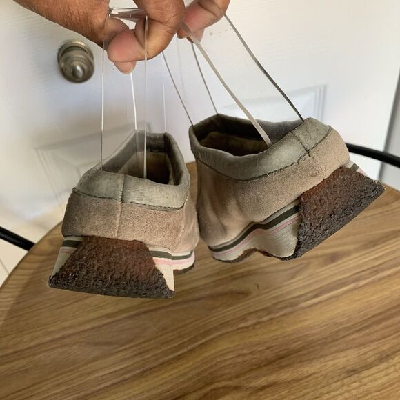 Womens Vans Suede Street Clog II Shoes Size 8.5 Slip-On Beige - Picture 8 of 16